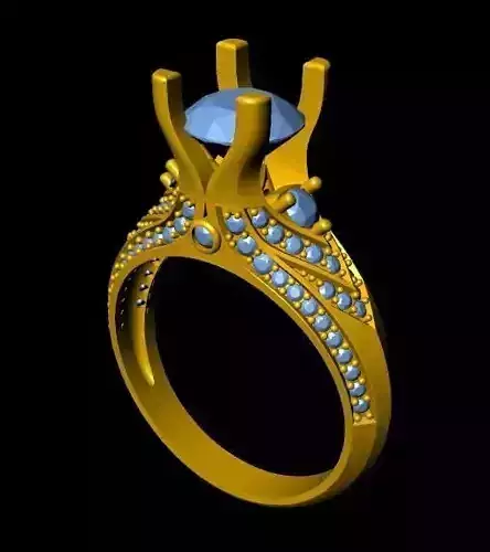 DiamondRing 18K WhiteGold Outstanding Brilliance Diamond 