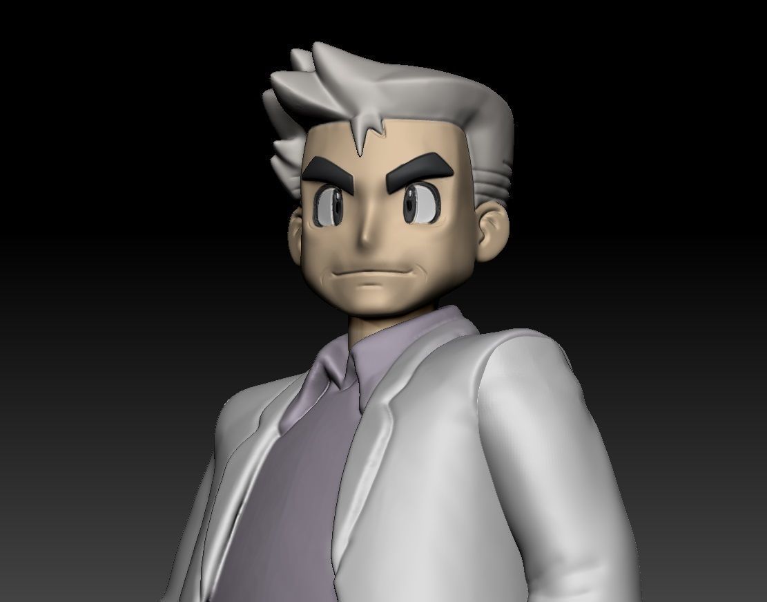 Pokemon Professor Oak 3D print model_1