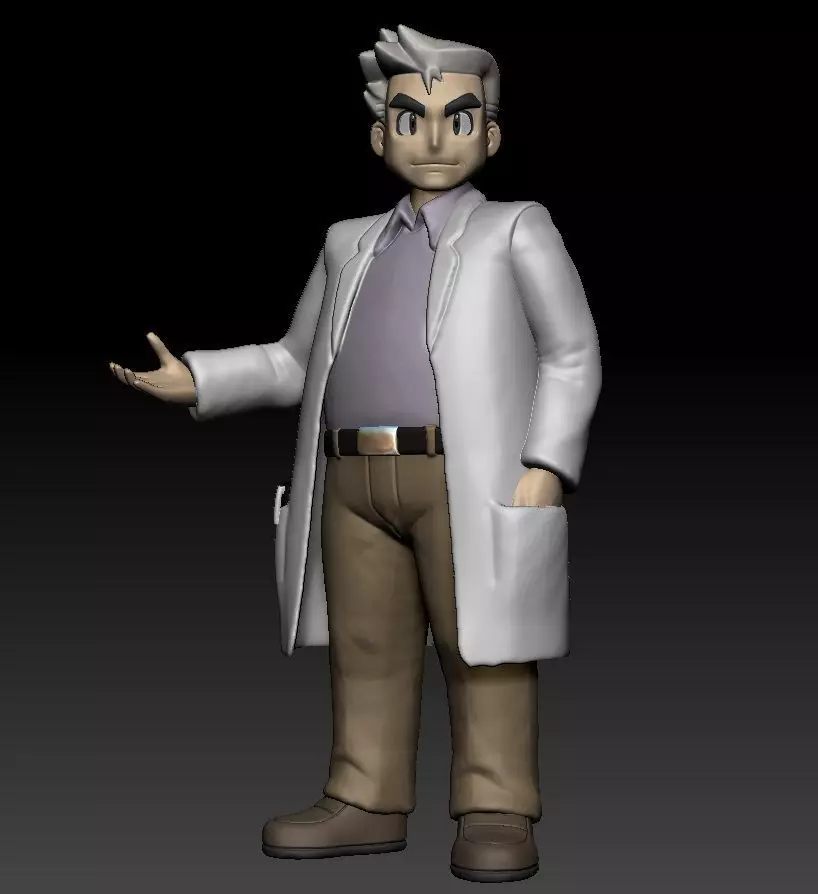 Pokemon Professor Oak 3D print model_0