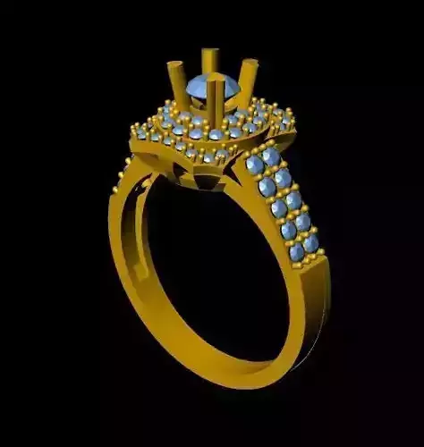 DiamondRing 18K WhiteGold Outstanding Brilliance