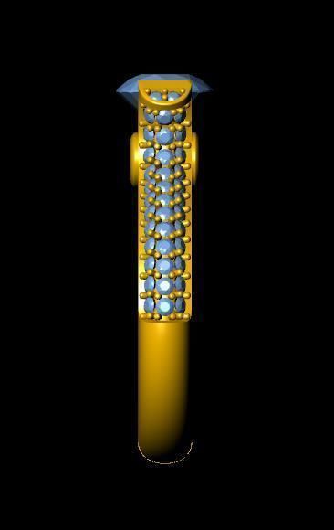 DiamondRing 18K WhiteGold Outstanding Brilliance  3D print model_2