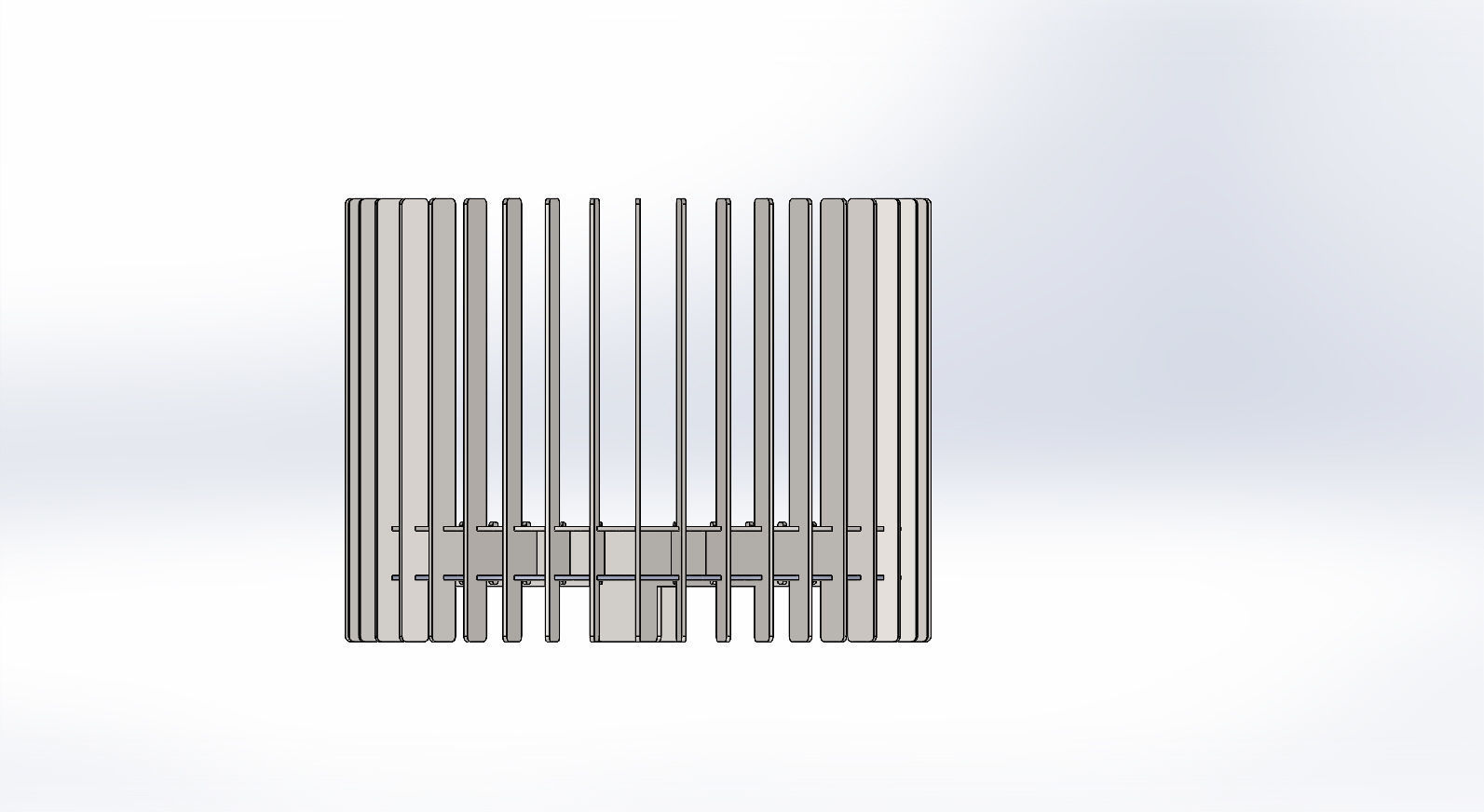 Cage Fire pit Design Dxf for laser cutting and Step format 3d 3D print model_3
