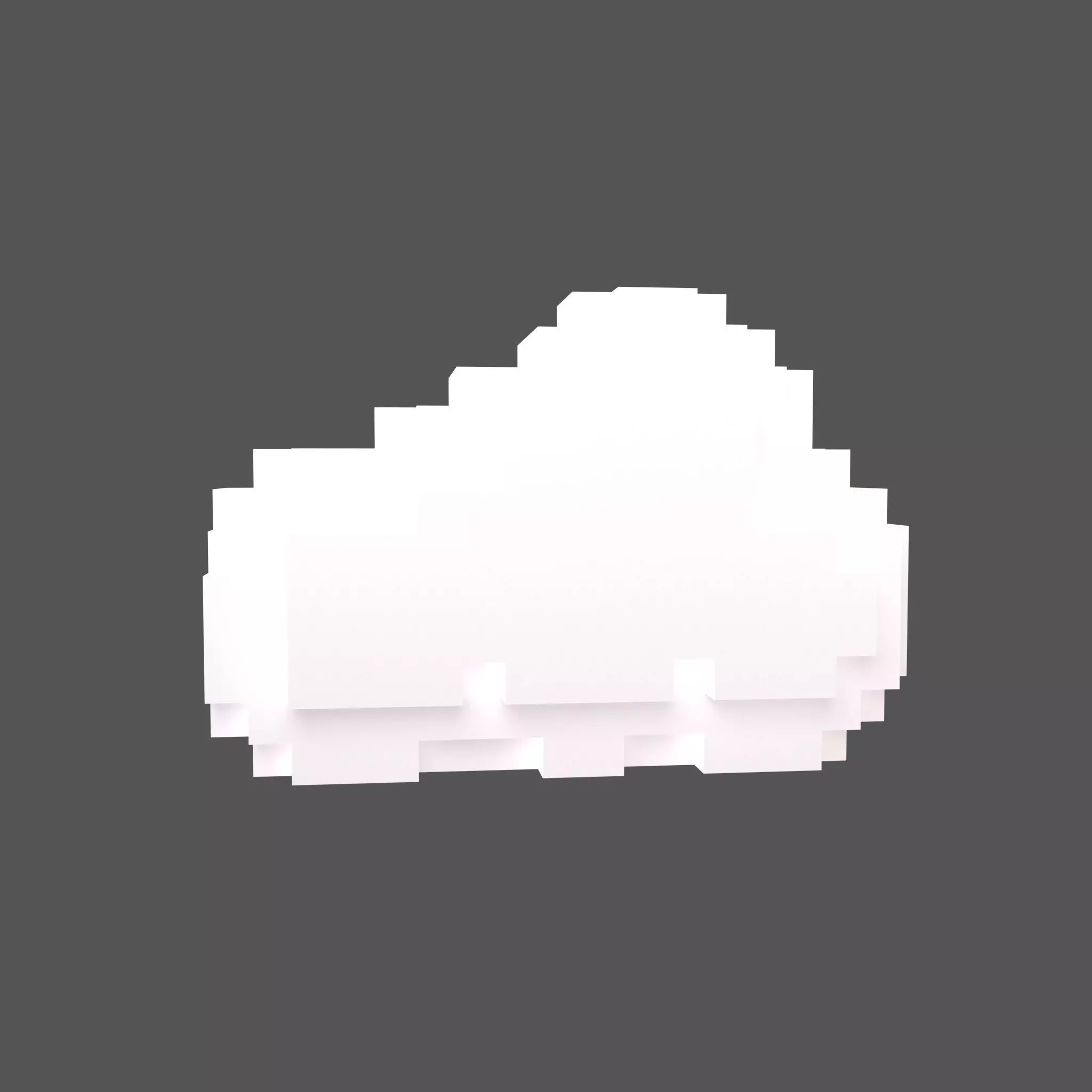 Voxel Style Cloud v1 001 Low-poly 3D model_0