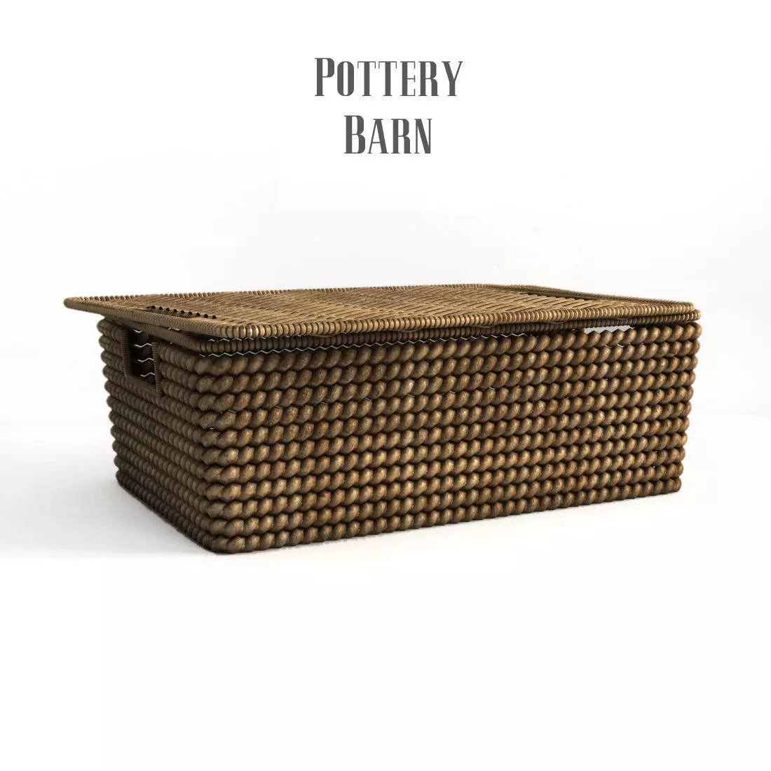 Pottery barn Woven havana basket 3D model