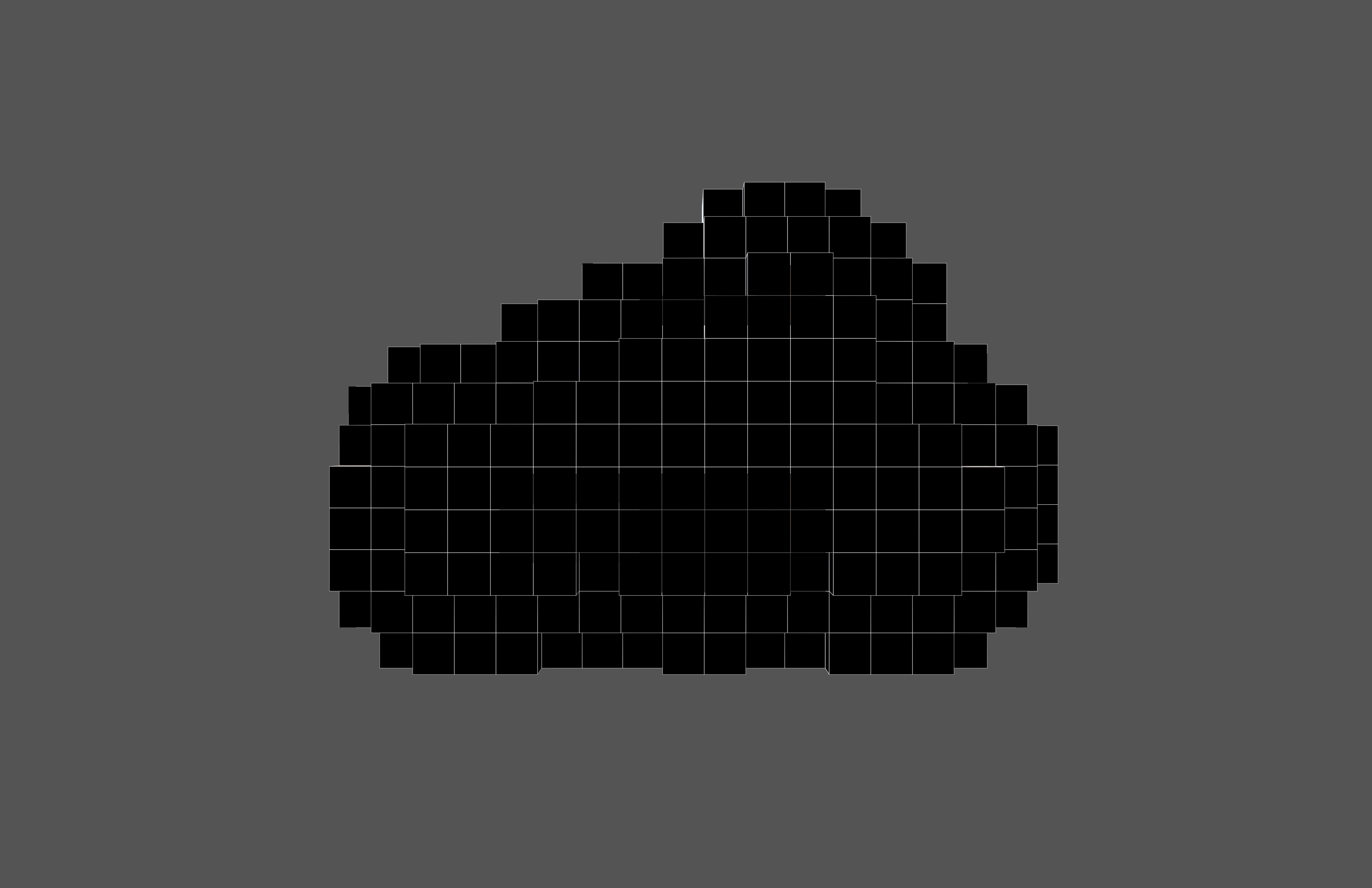 Voxel Style Cloud v1 005 Low-poly 3D model_4