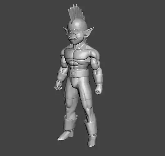 Arqua 3D Model dragon ball character