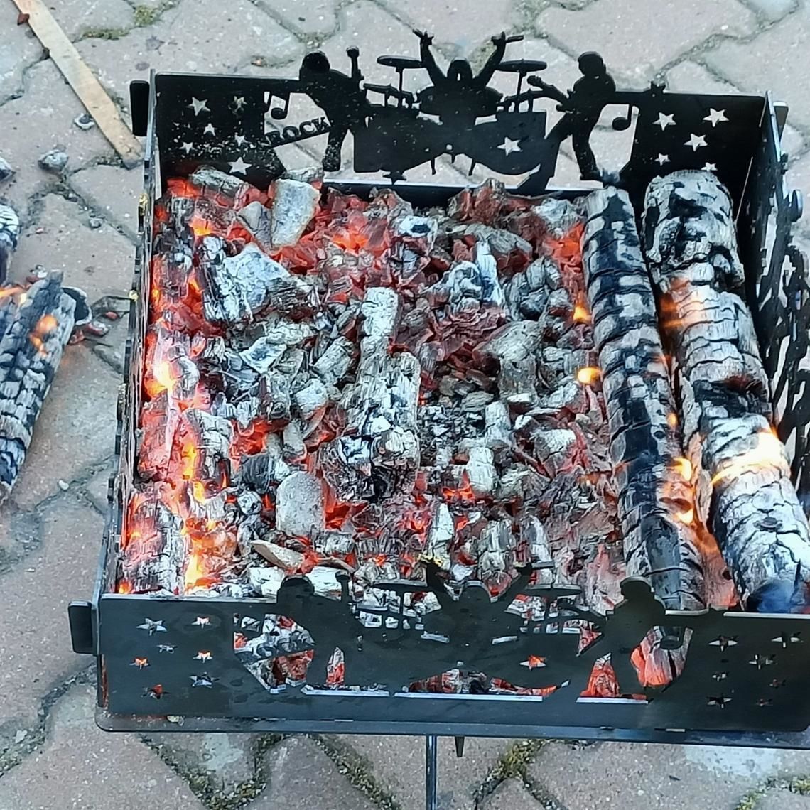 Fire pit  Music dance Dxf for Cnc Laser cutting Step format 3d 3D print model_7