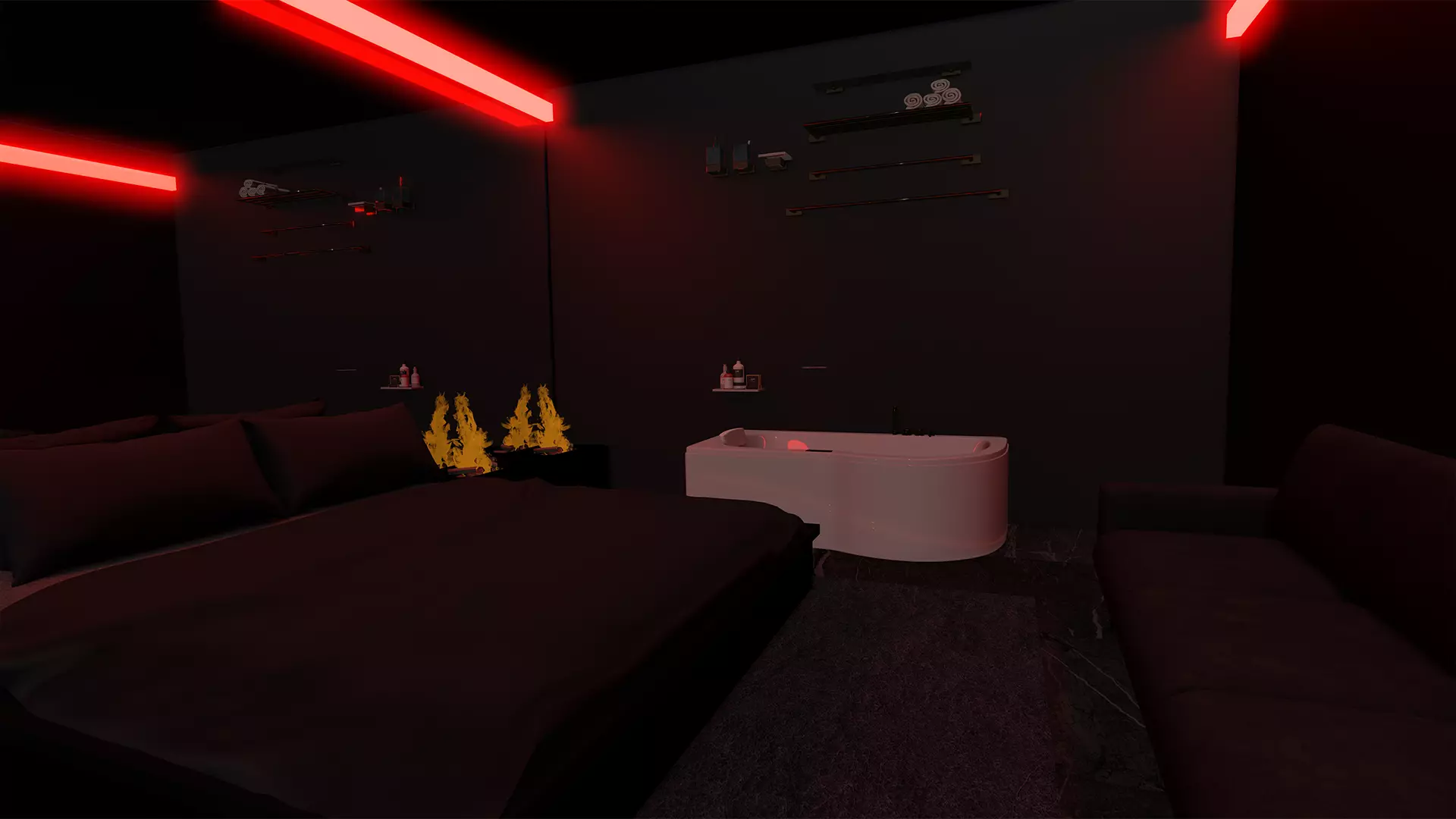 Dark Room 3D model