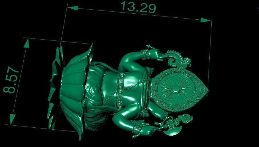 PENDANTS statue of lord ganesha 3D print model_5