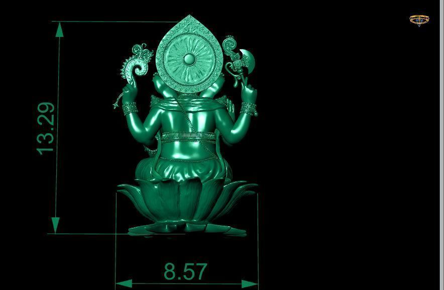 PENDANTS statue of lord ganesha 3D print model_6