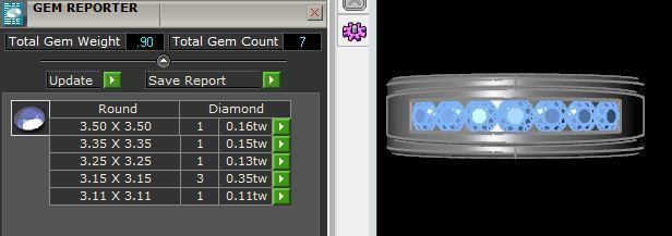 7 Circle Stone Band  3D print model_10