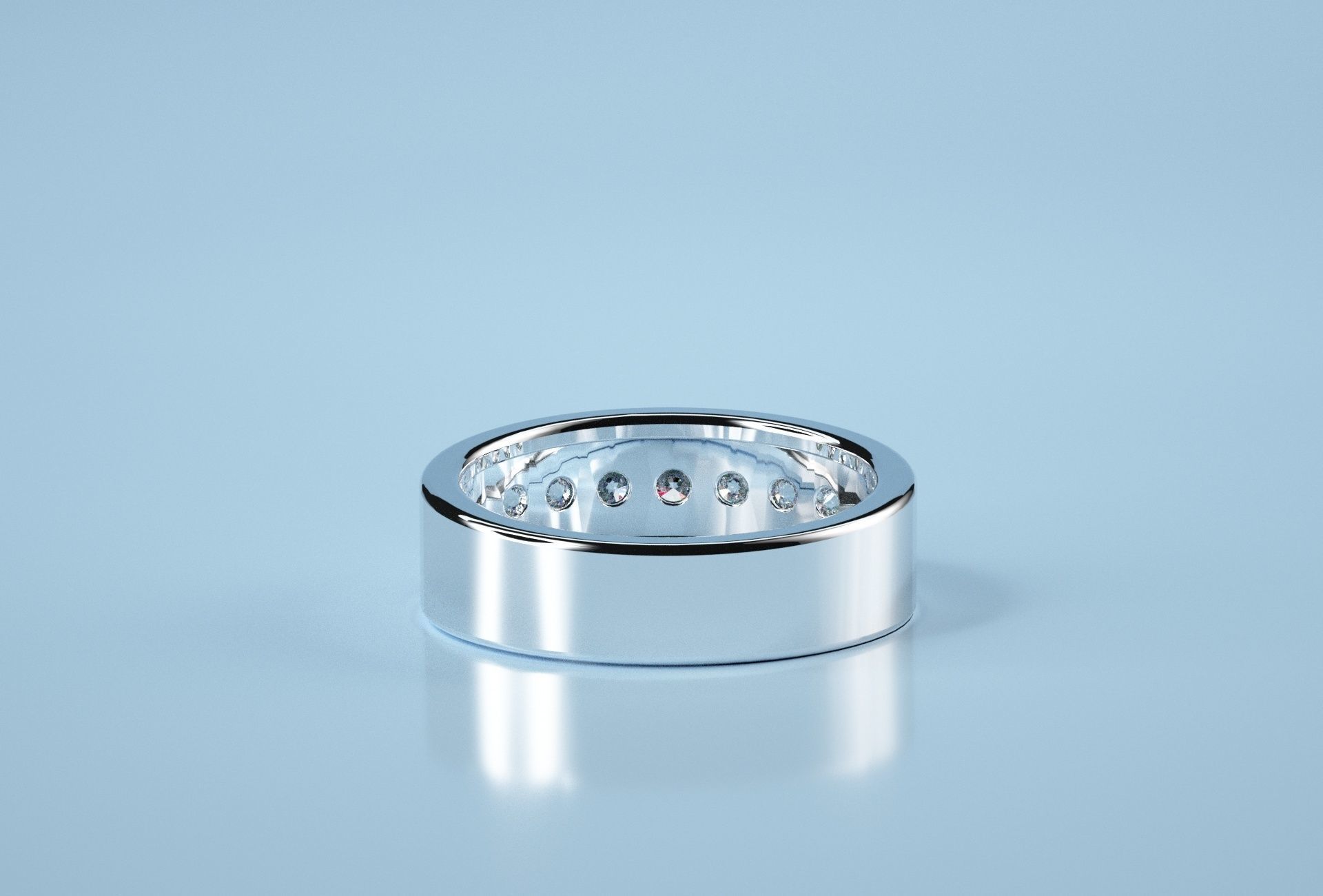 7 Circle Stone Band  3D print model_2