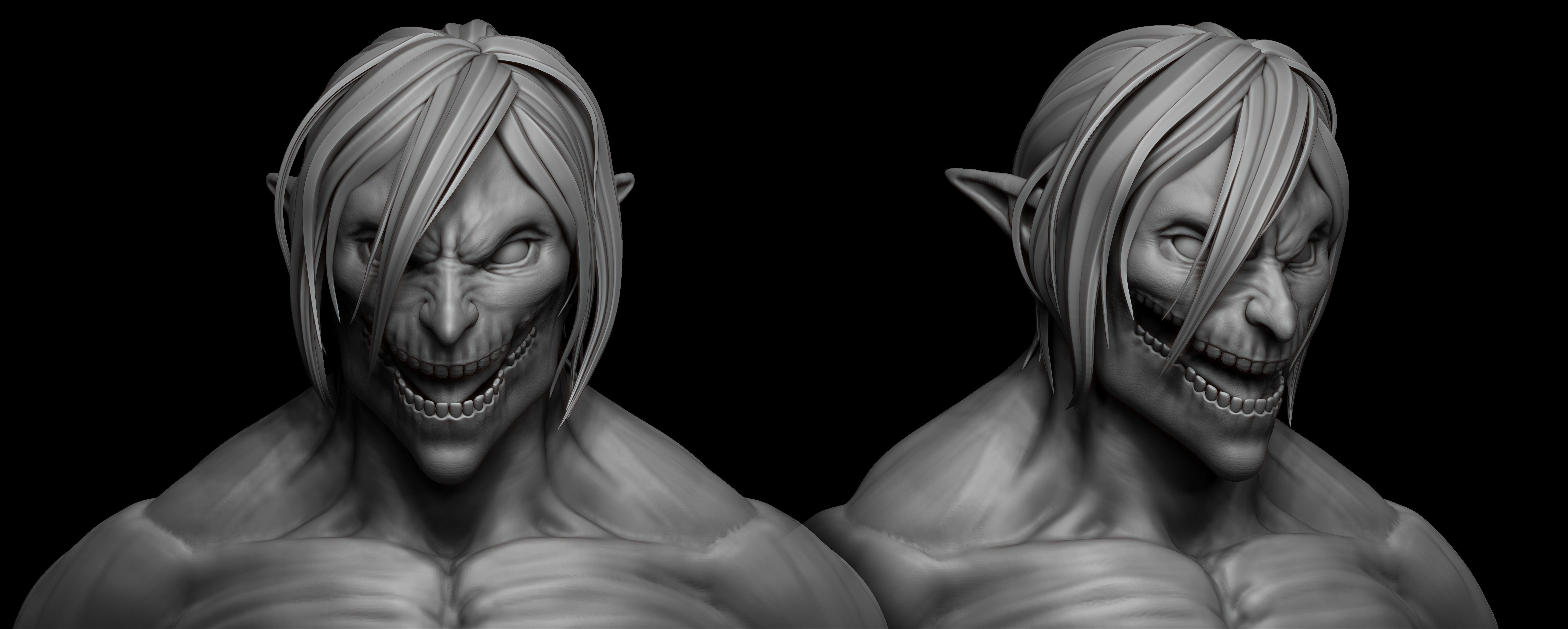 AOT-Eren Yeager Free 3D model_2