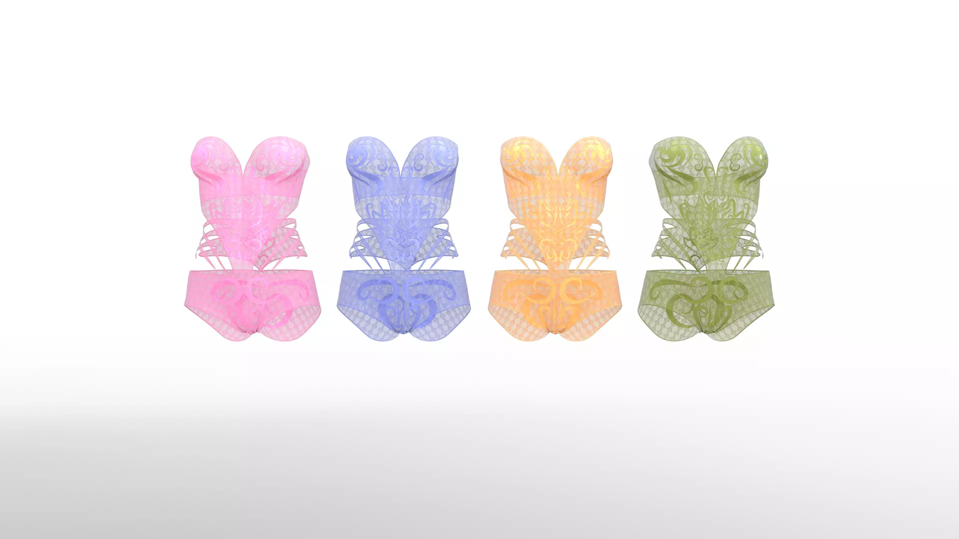 Fancie Undergarment JB1 for Genesis 8 Female 3D model