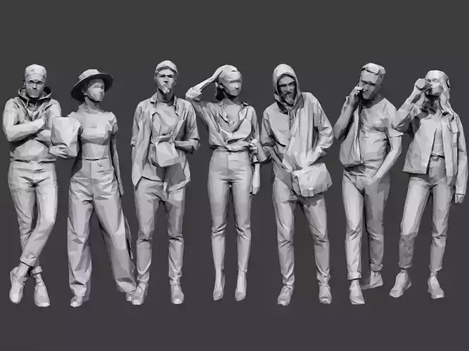 Lowpoly People Casual Pack Volume 29