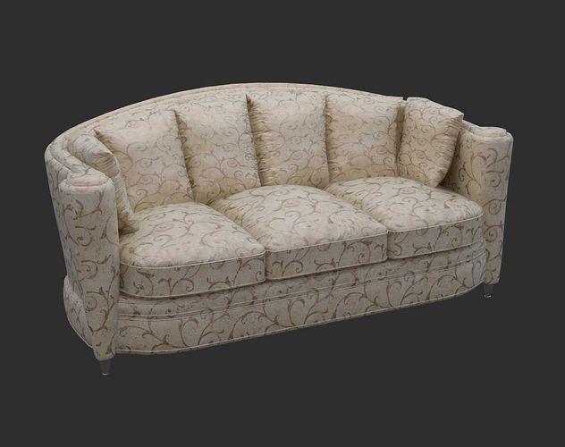 Sofa in classic style Free 3D print model