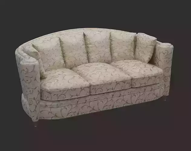Sofa in classic style Free 3D print model