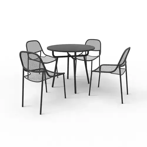 Grill table and chairs