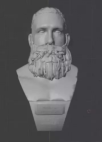 Brodie Lee AEW Bust and Stand 3D print model