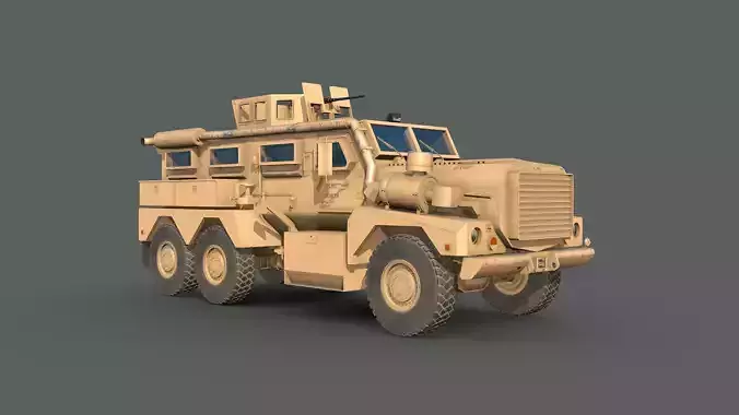 Cougar 6x6 MRAP 3D model