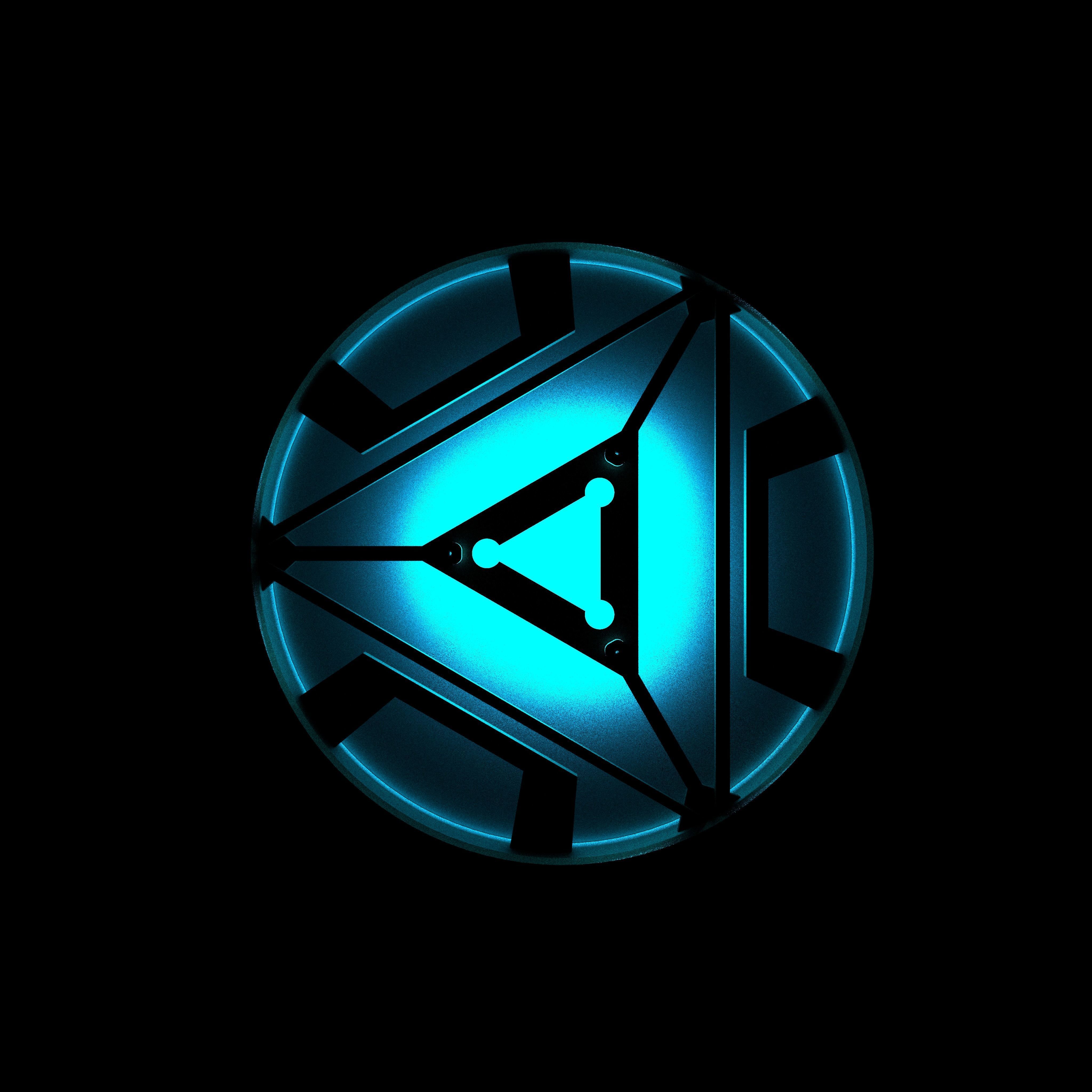 arc reactor  Low-poly 3D model_2