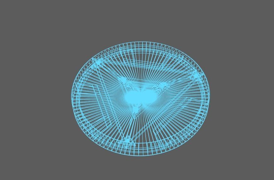 arc reactor  Low-poly 3D model_6