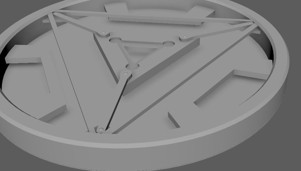 arc reactor  Low-poly 3D model_4
