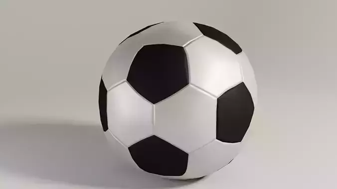 soccer 5 sizes ball monolith 3D model