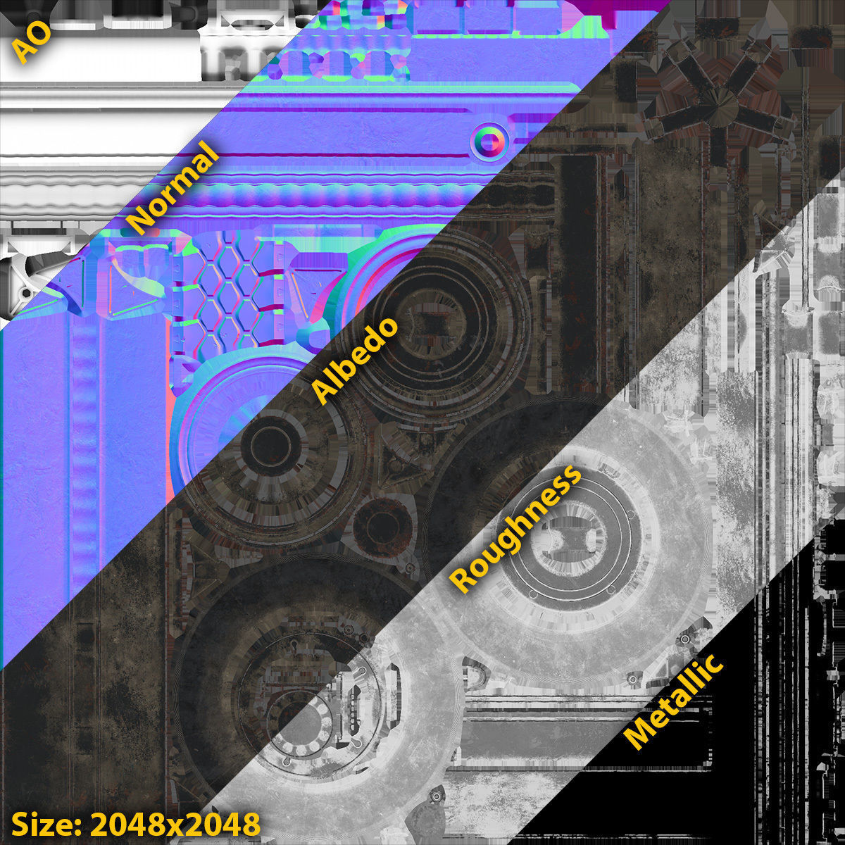 Truck Wheel 03 Kamaz-5320 Low-poly 3D model_8