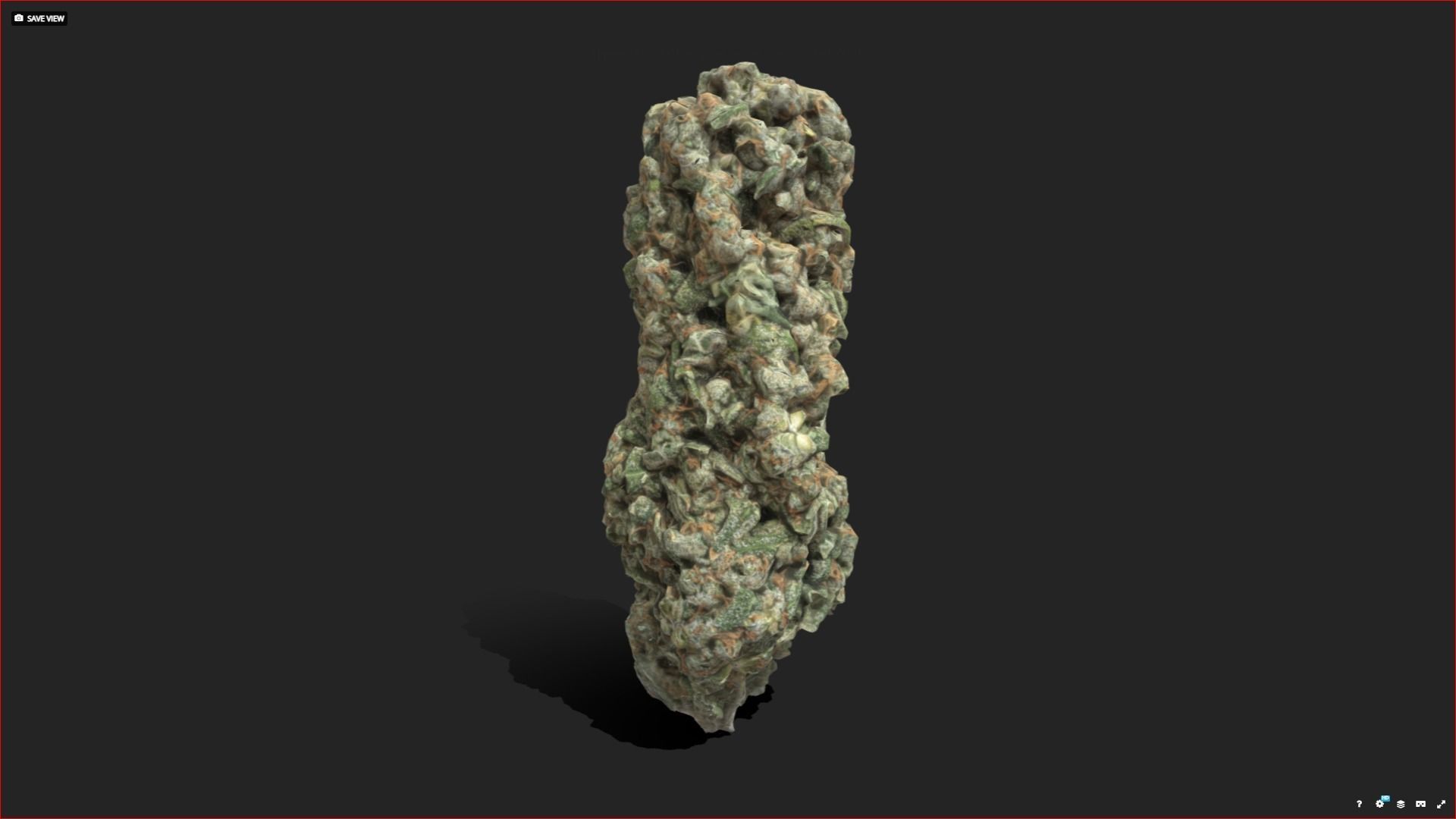3D model Low Poly Weed Bud VR / AR / lowpoly CGTrader
