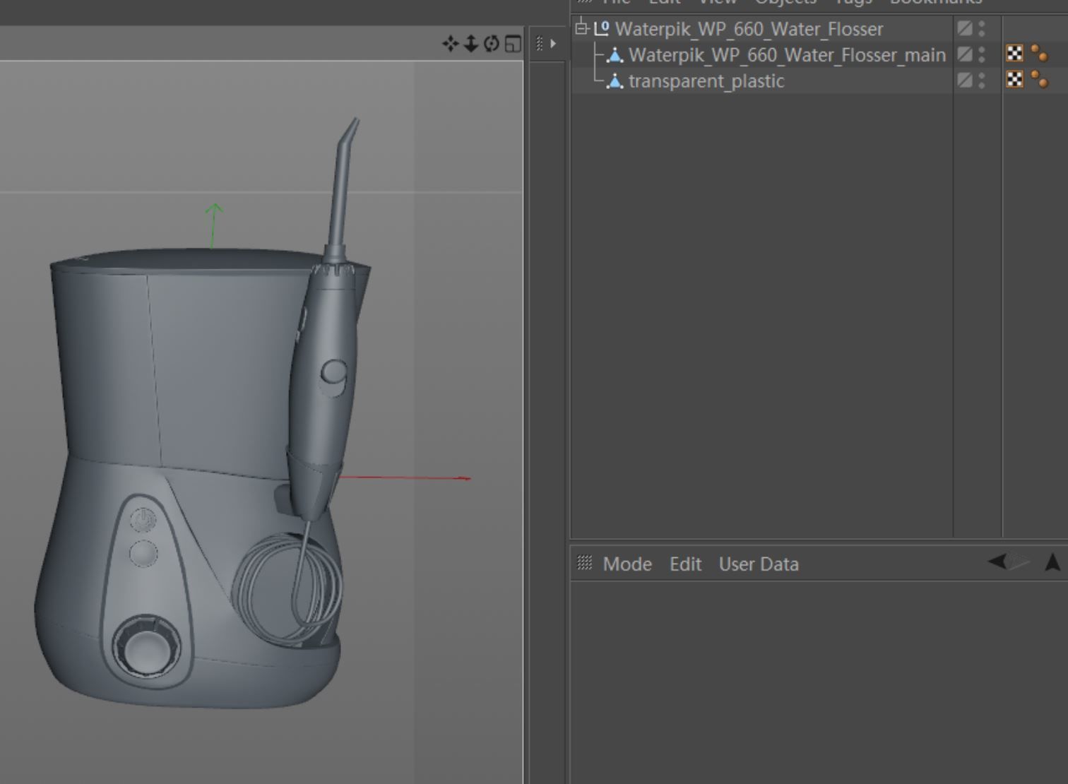 Waterpik WP-660 Water Flosser 3D model_13