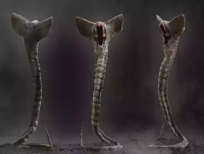Hammerpede -  Prometheus Low-poly 3D model