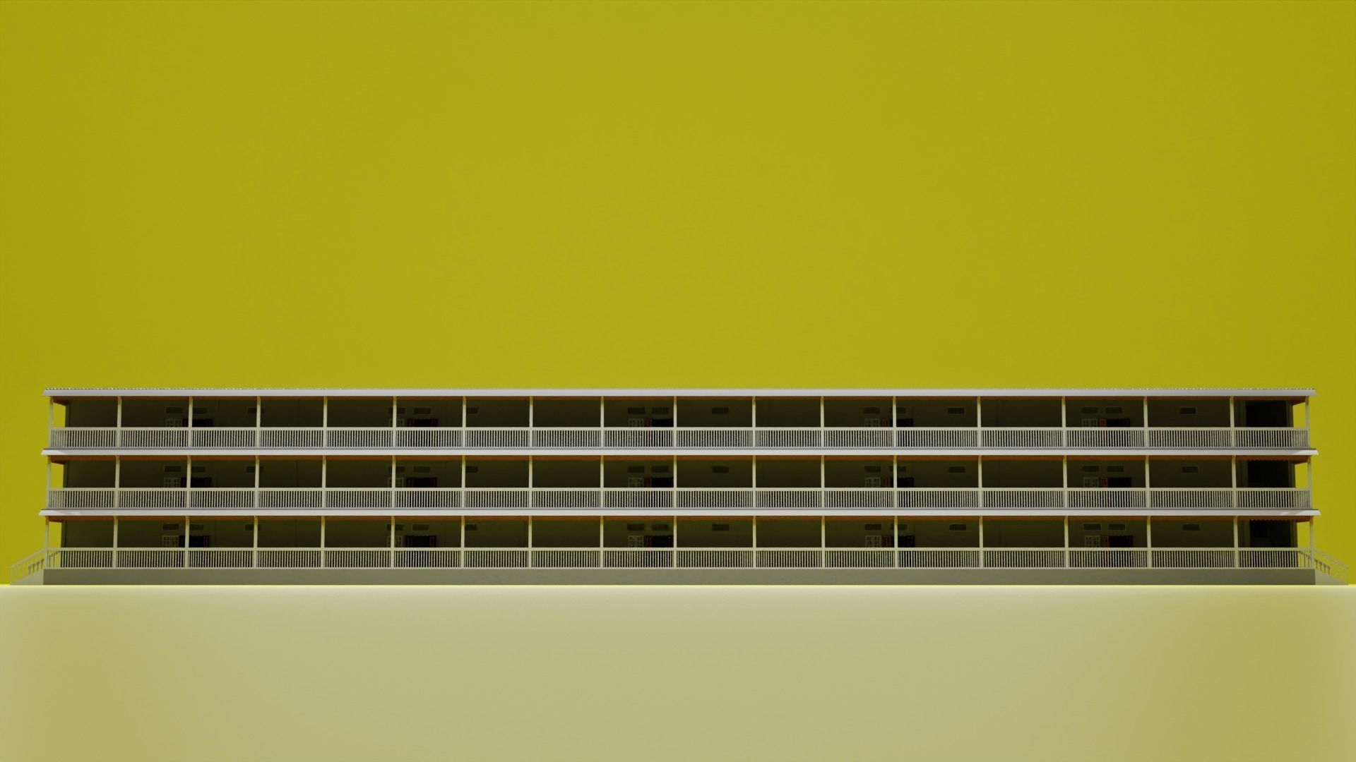 Slum Area Building Low-poly 3D model_2