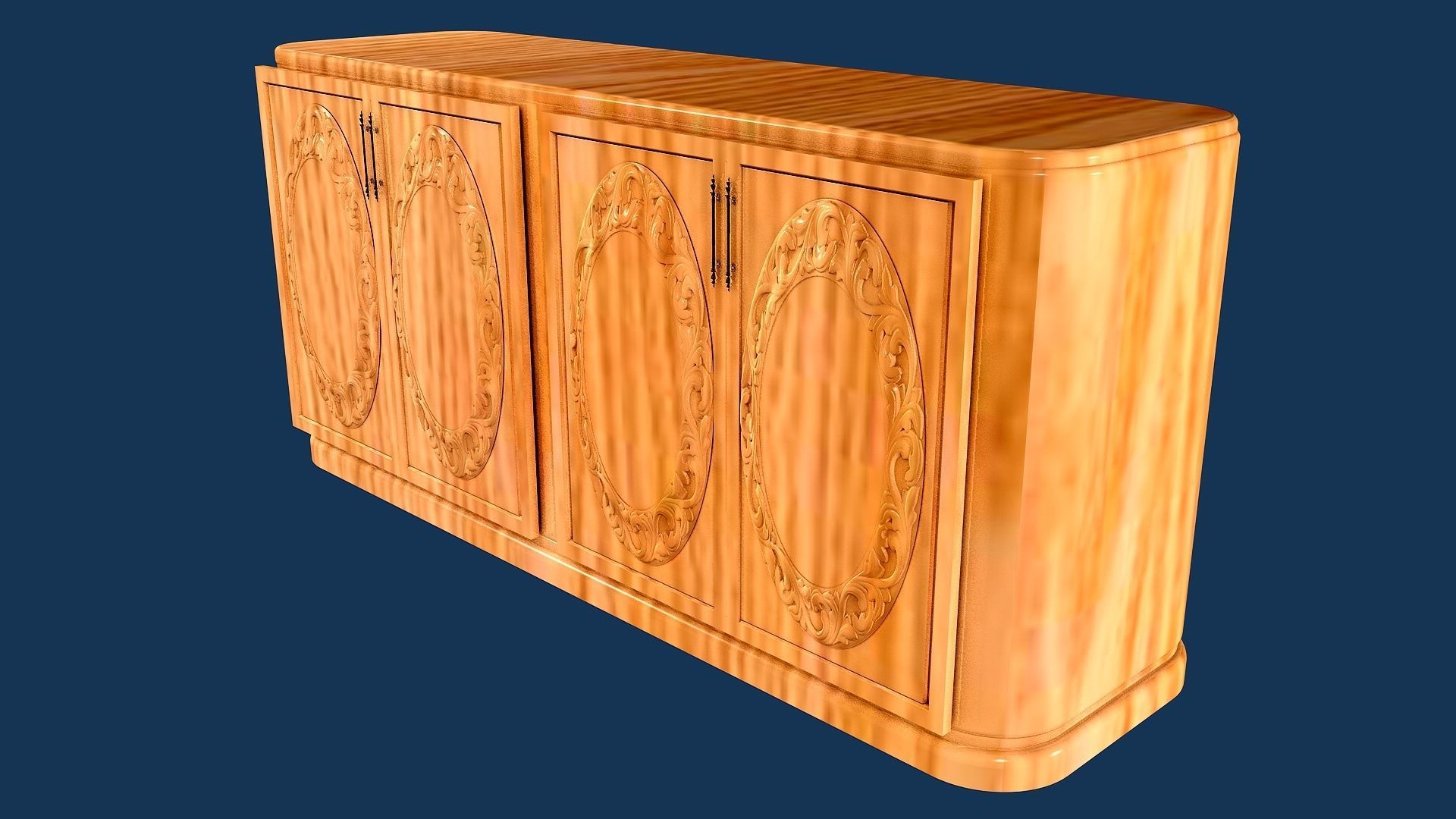 DINING ROOM SET 3D model_1