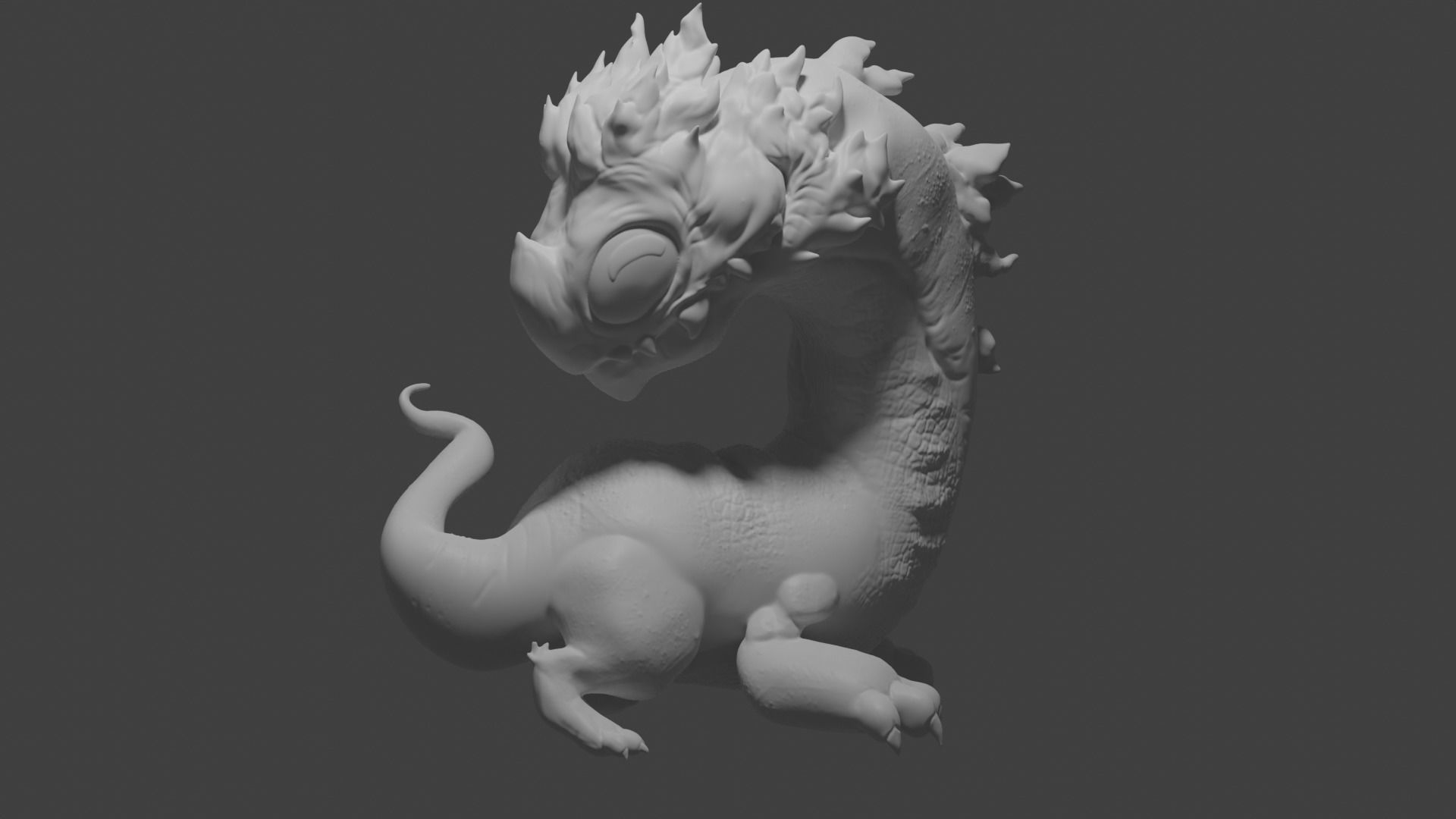 Old Dragon 3D print model_1
