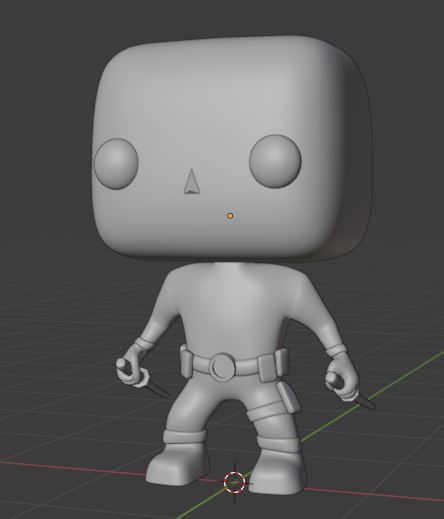 Deadpool Funko Pop 3D print model_1