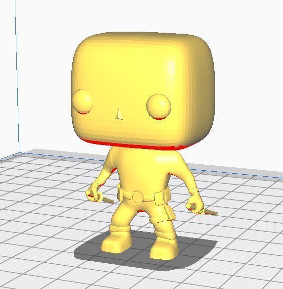 Deadpool Funko Pop 3D print model_2