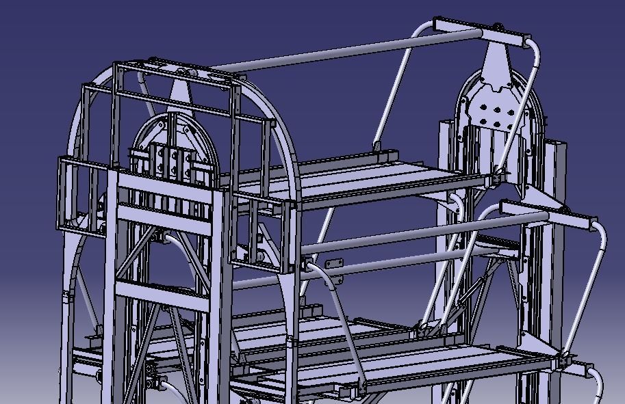 Smart rotary parking system for 12 cars 3D model_2