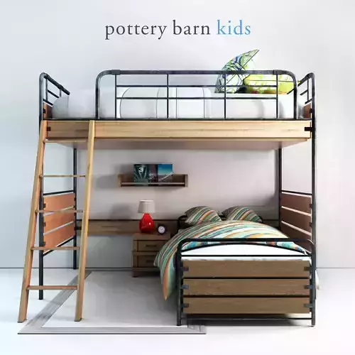 Pottery barn Owen Twin Loft Bed