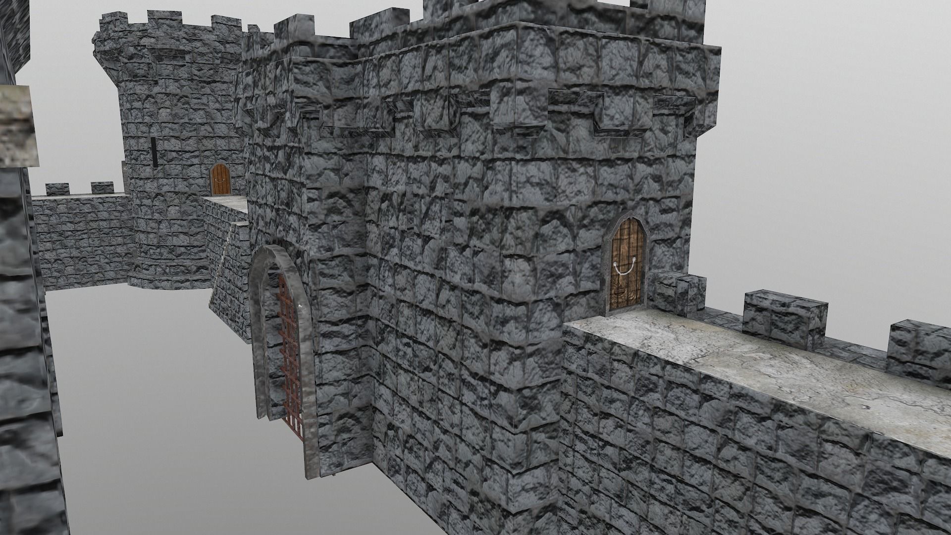 Medieval Castle Level 10 3D model_10