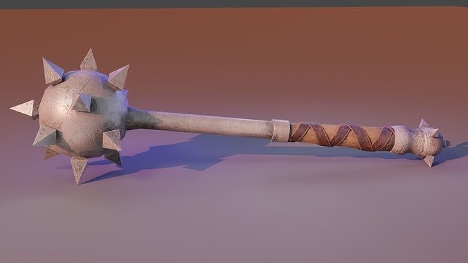 Morning star weapon figure for cheap and Print Ready 3D print model