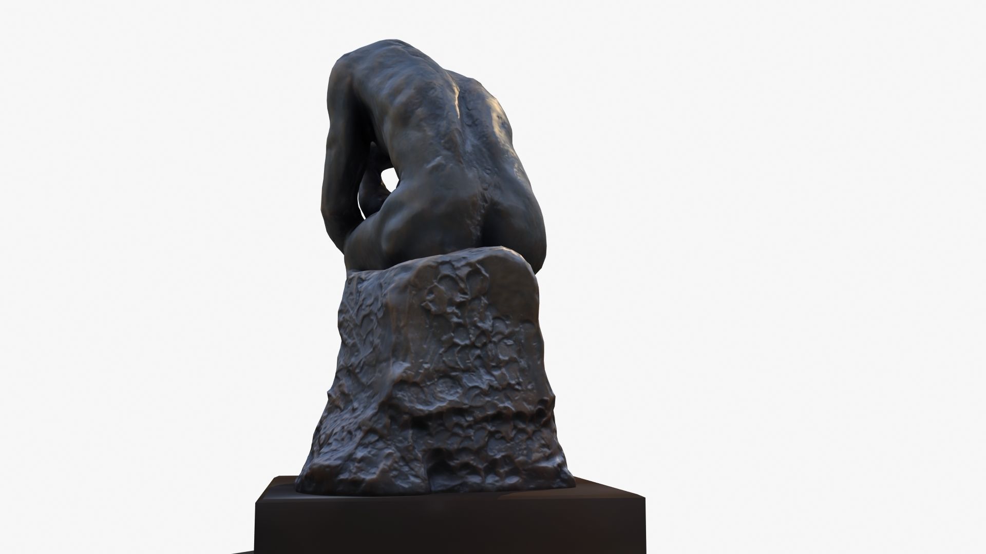The Thinker statue of 3D model_28