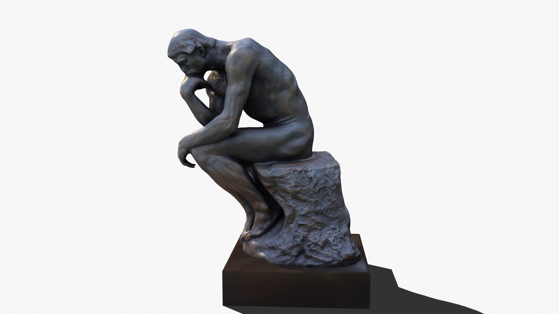 The Thinker statue of 3D model_30