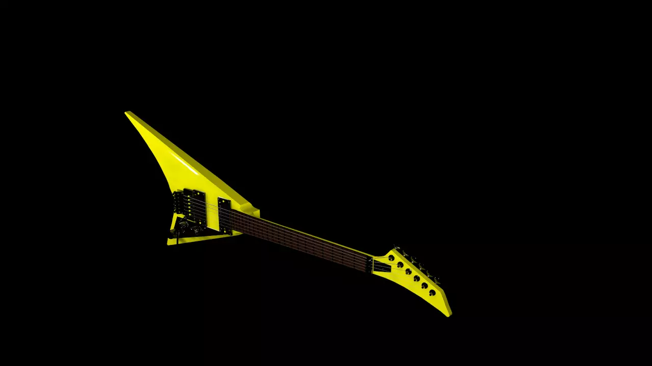 Electric guitar RR style for cheap and Print Ready 3D print model