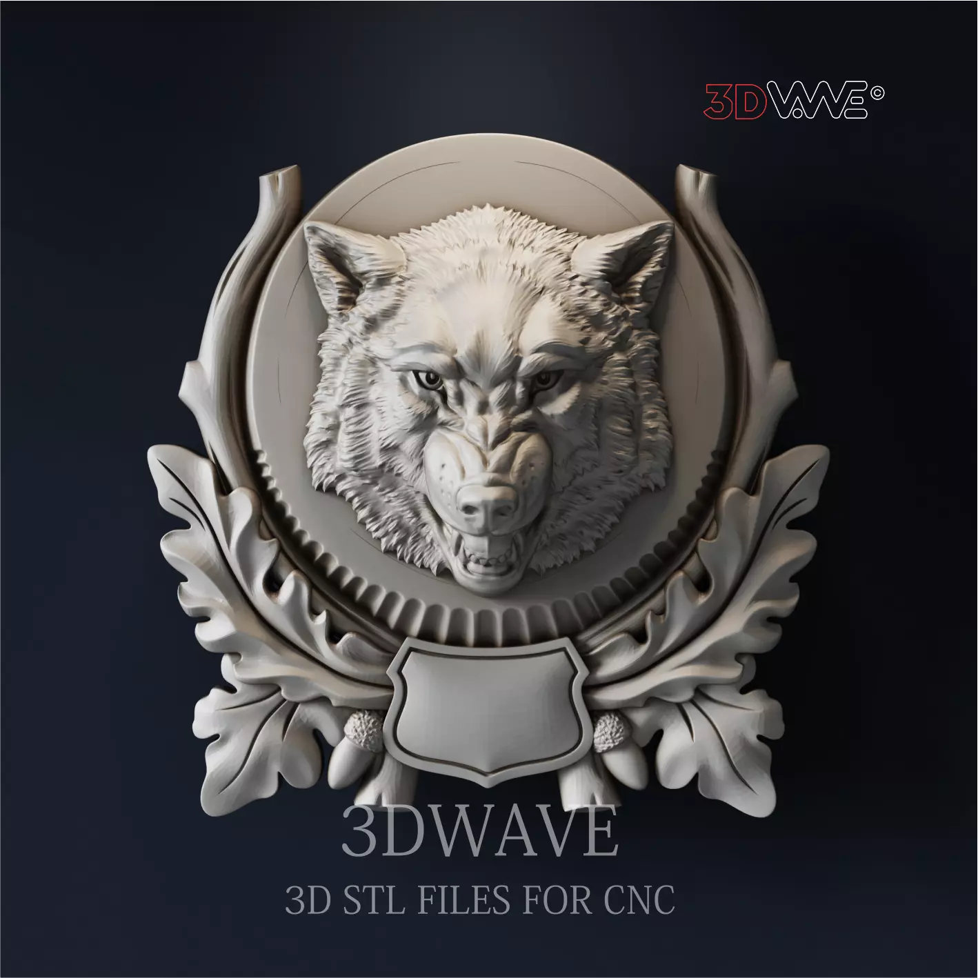 WOLF HEAD TROPHY  3D model_0