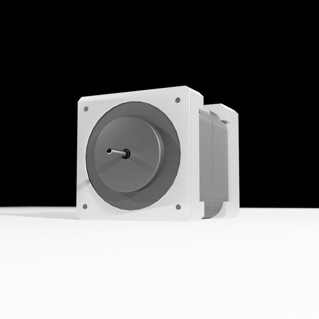 NEMA 17 Stepper Motor Model 3D model_4