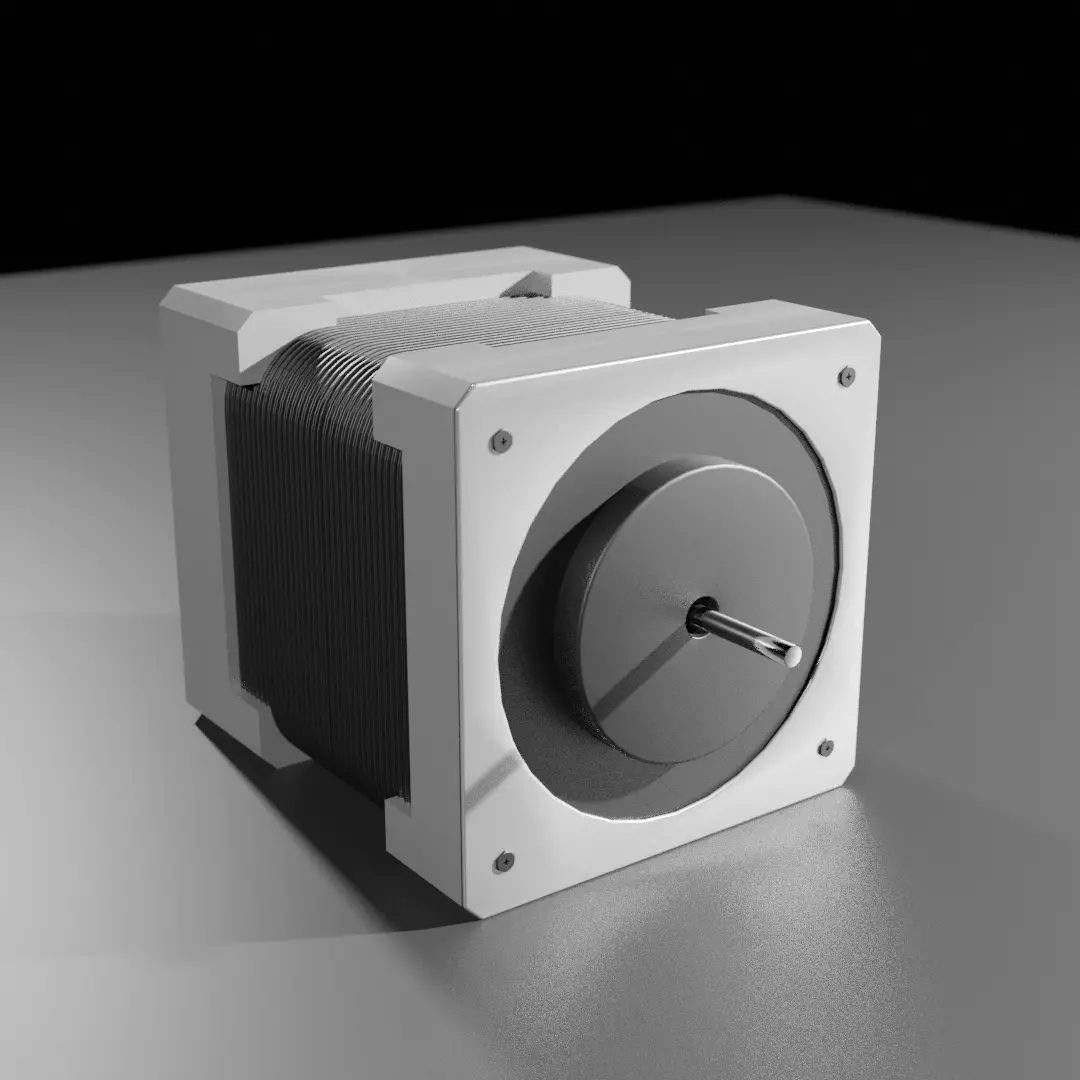 NEMA 17 Stepper Motor Model 3D model_0