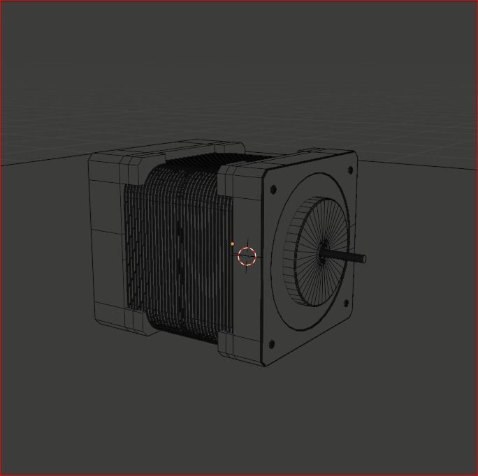 NEMA 17 Stepper Motor Model 3D model_2