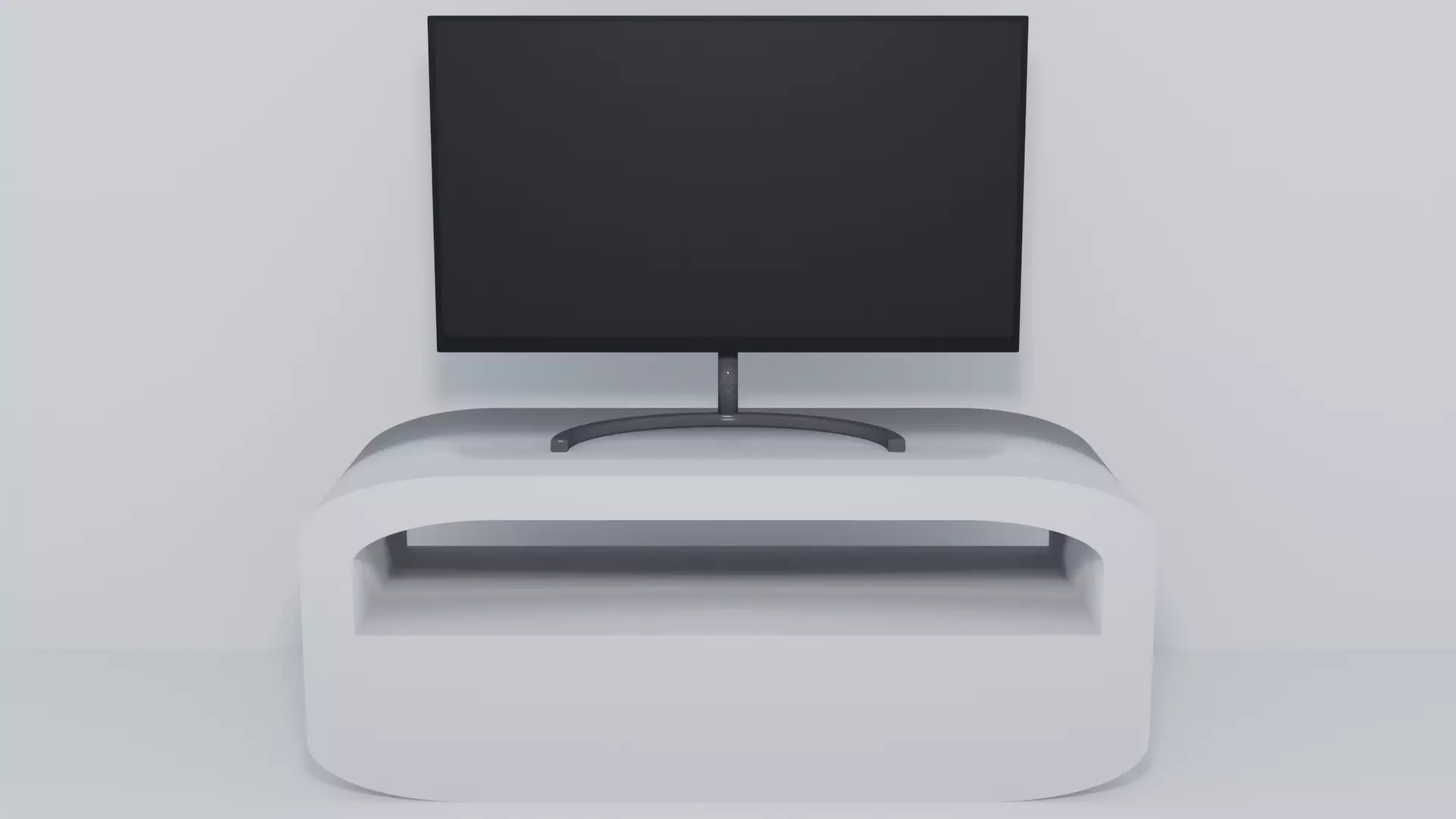 Stylish TV stand 3D model_0