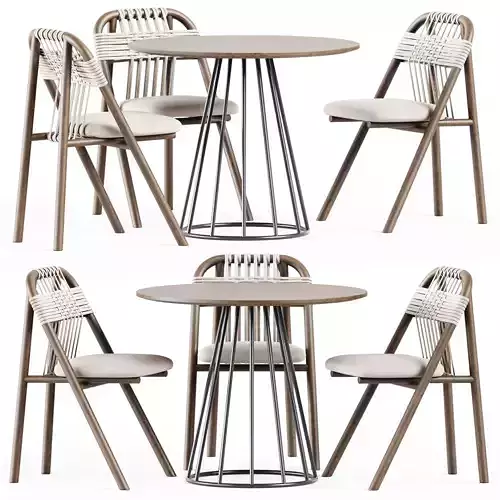 Illa Table by Bivaq and Dining Chair 01 C by Very Wood